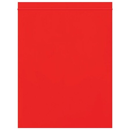 Bsc Preferred 8 x 10'' - 2 Mil Red Reclosable Poly Bags, 1000PK BUY03998223